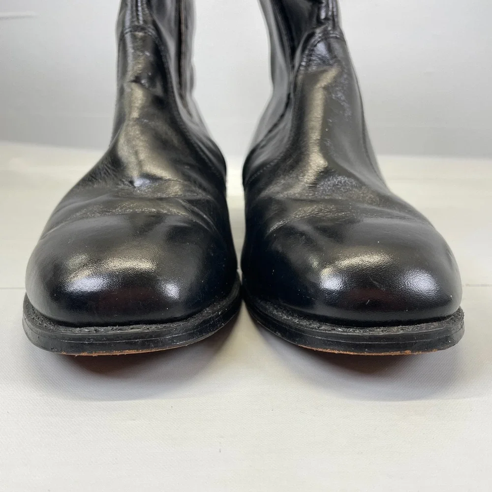 Nunn Bush Dress Boots Mens Size 13 EEE Extra-Wide Black Leather Zip Up Shoes